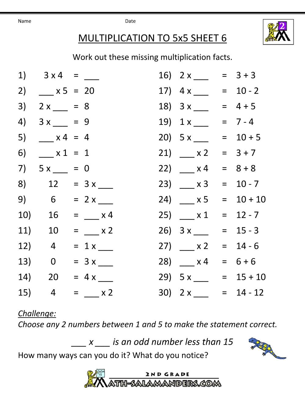 Printable Math Worksheets For Grade 6 Multiplication 1053624