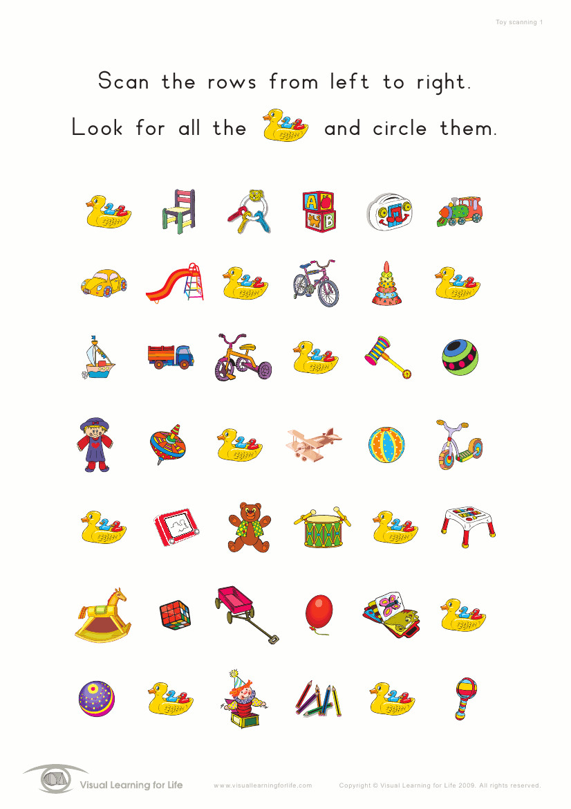 Printable Visual Scanning Worksheets For Adults Elegant Product