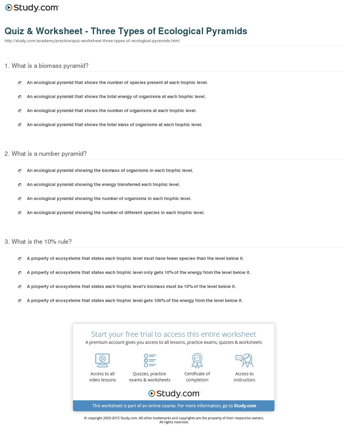 Quiz & Worksheet