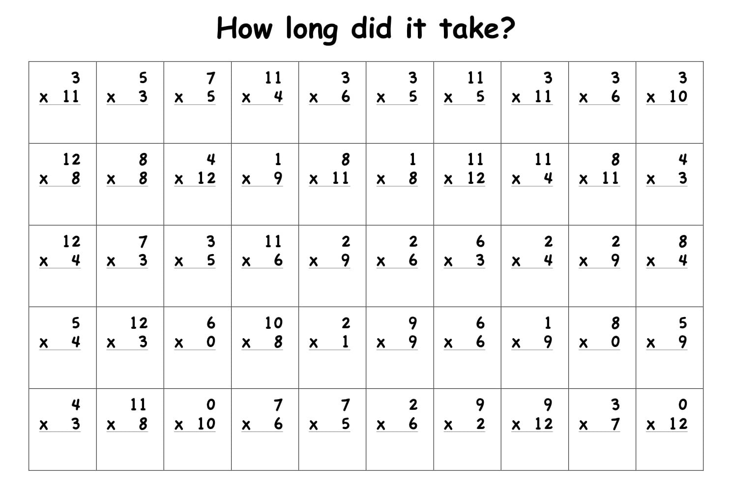 Simple Multiplication Worksheet Free Worksheets Library Download