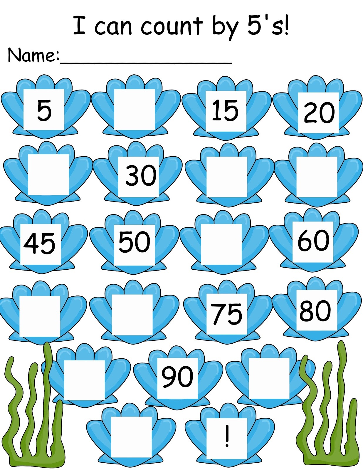 Skip Counting By 5 S Worksheets Kindergarten 539042