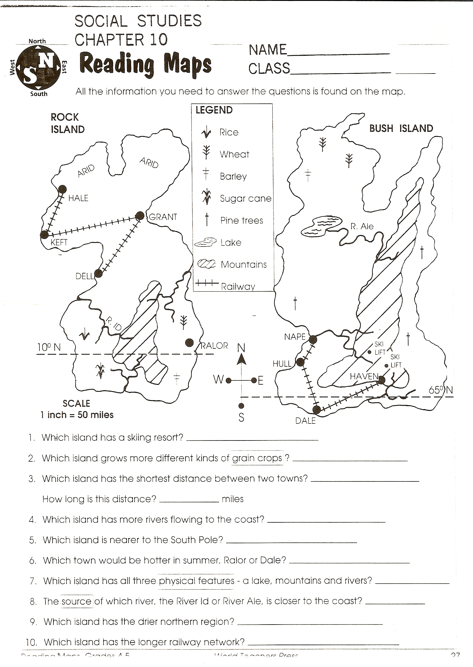 Social Studies Skills Study Notes And Note Kindergarten World Map