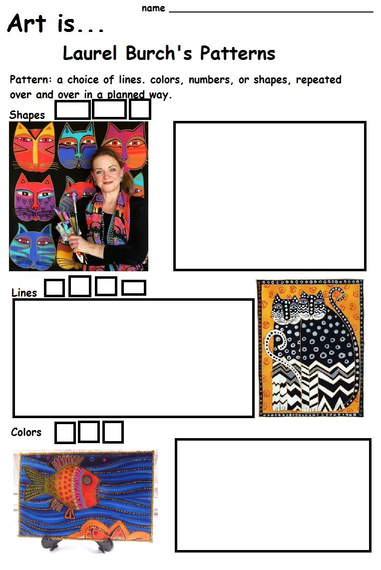The Smartteacher Resource  Art Islaurel Burch's Patterns