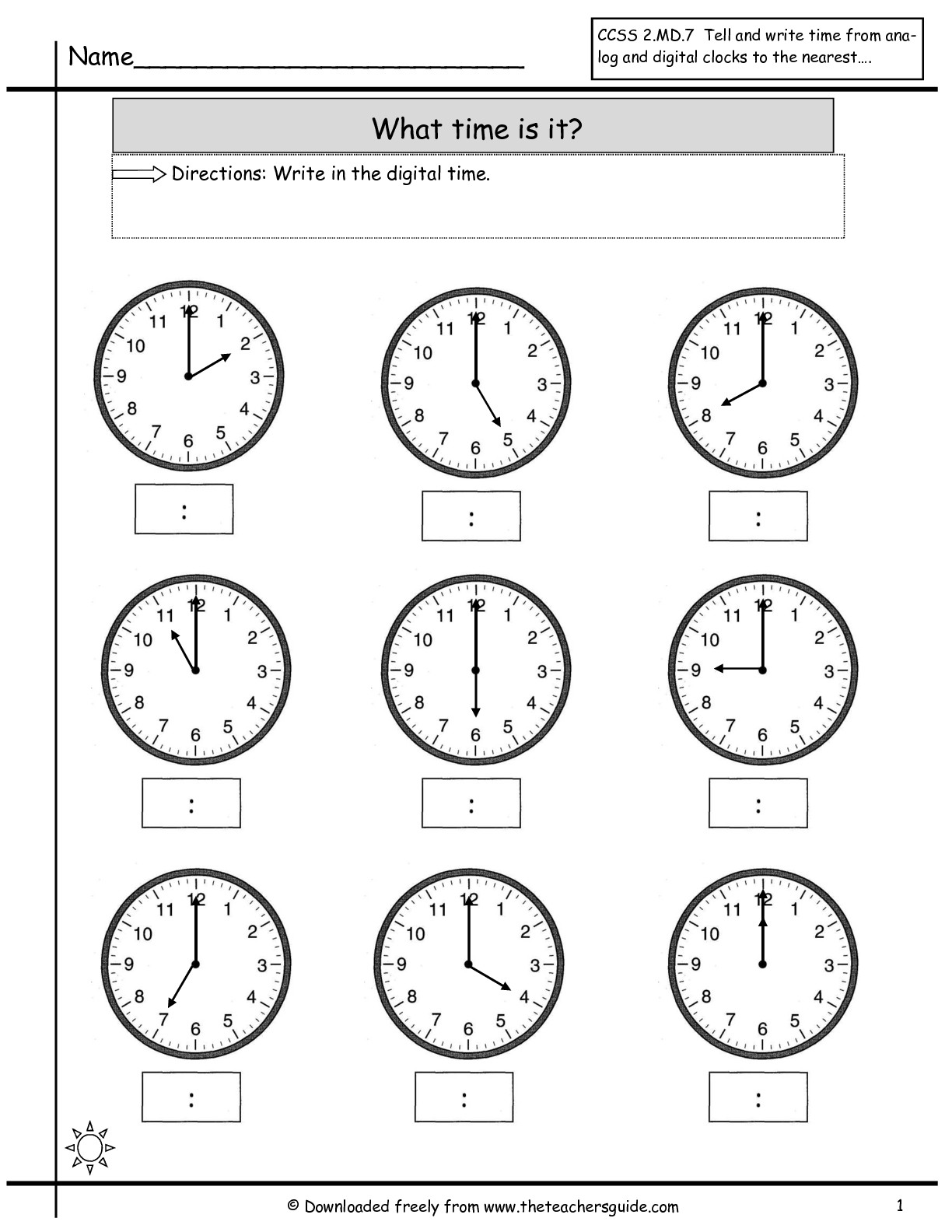 Time To Half Hour Worksheet The Best Worksheets Image Collection