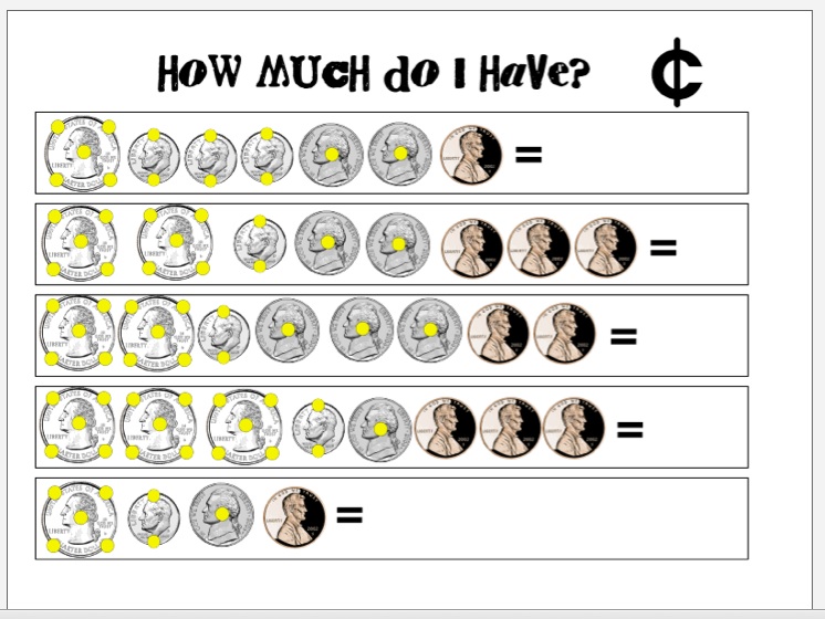 Touch Math Money Worksheets Free 422905