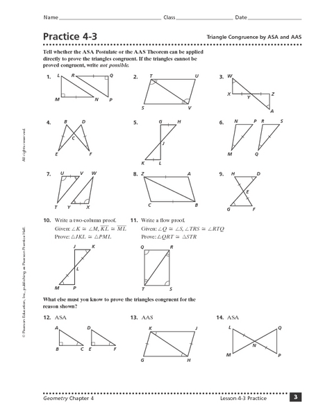 Triangle Congruence Theorems Worksheet Answers The Best Worksheets