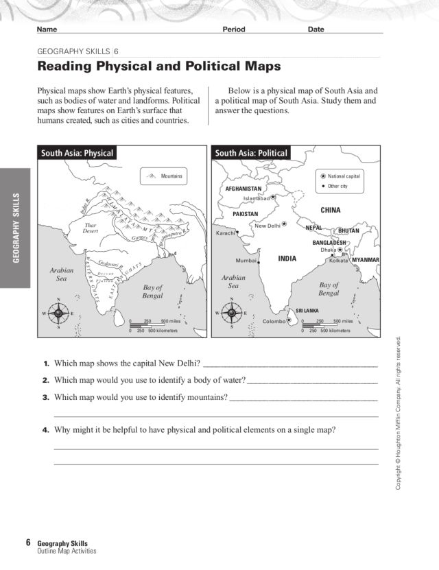 Types Of Maps Worksheets The Best Worksheets Image Collection