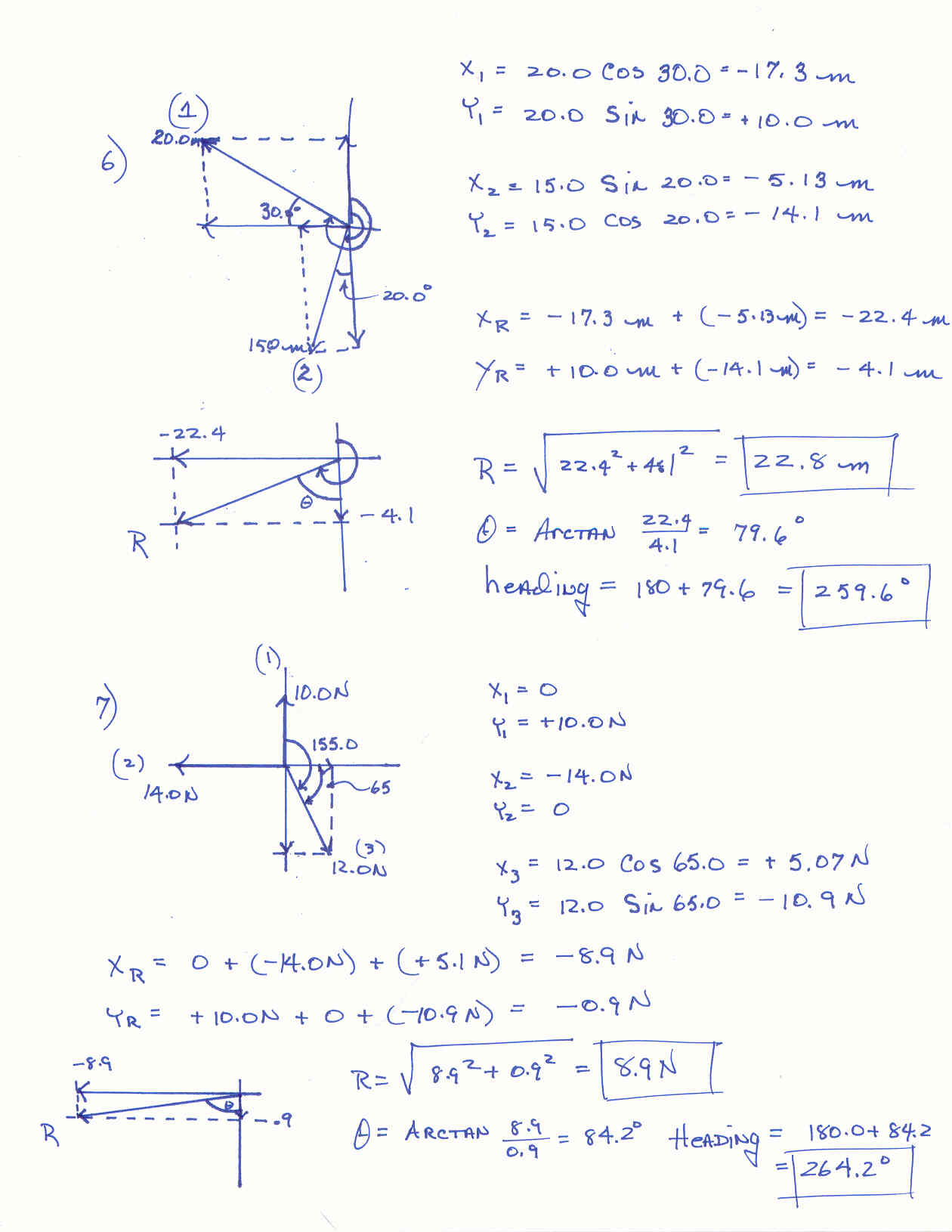 Vectors Math Worksheets With Answers 712839