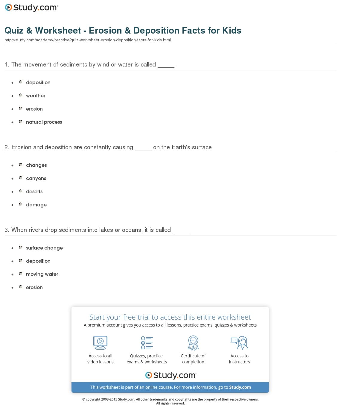 Quiz & Worksheet