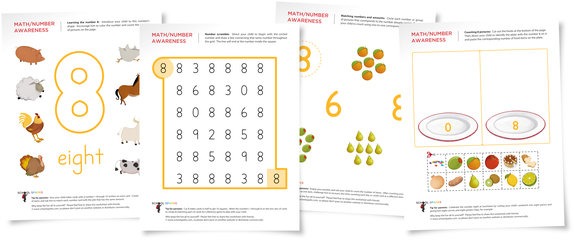 Number 8 Worksheets