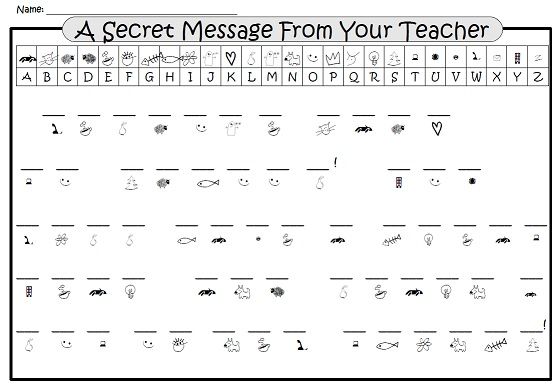 Check Out This Secret Code Puzzle For Back To School!