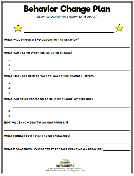Behavior Change Plan