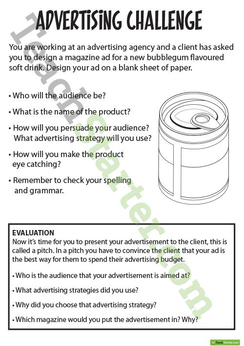 Advertising Resource Pack Teaching Resource