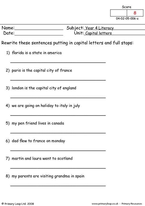 Capital Alphabets Worksheets Worksheets For All