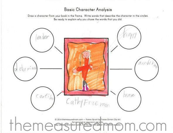 Free Character Analysis Worksheet For Kids