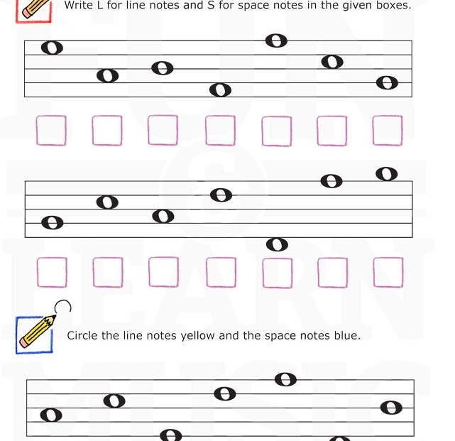 Learning Music Notes Worksheets Worksheets For All