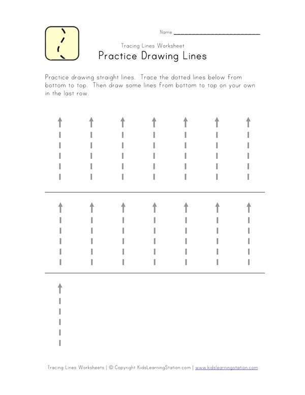 Traceable Lines Worksheet