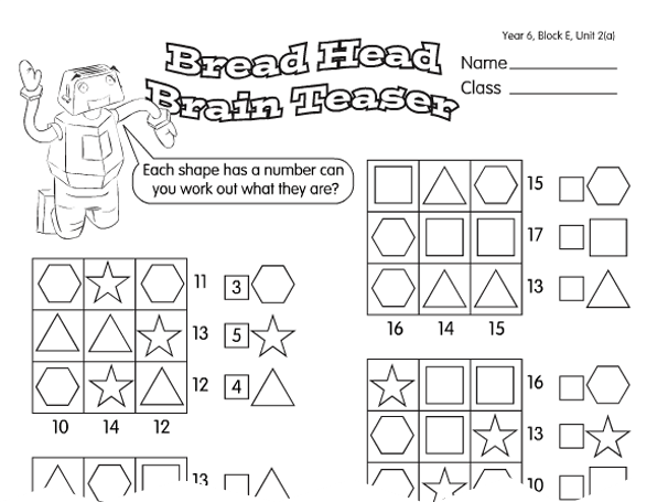 Algebra Puzzle Worksheets  Algebra  Alistairtheoptimist Free