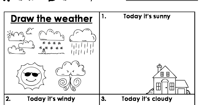 Printables  Weather Worksheets For Preschool  Lemonlilyfestival