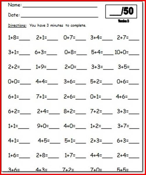 1st Grade Math Addition Worksheets First Grade Math Worksheets Images