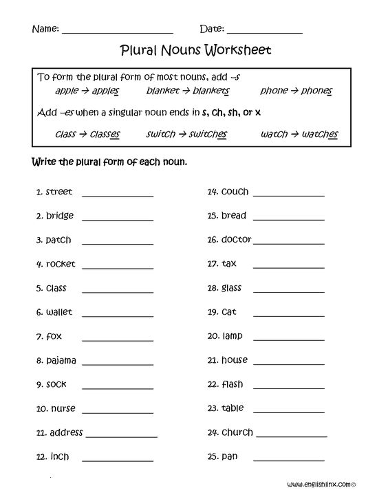 Budget Friendly Homeschooling  Singular And Plural Noun Worksheets