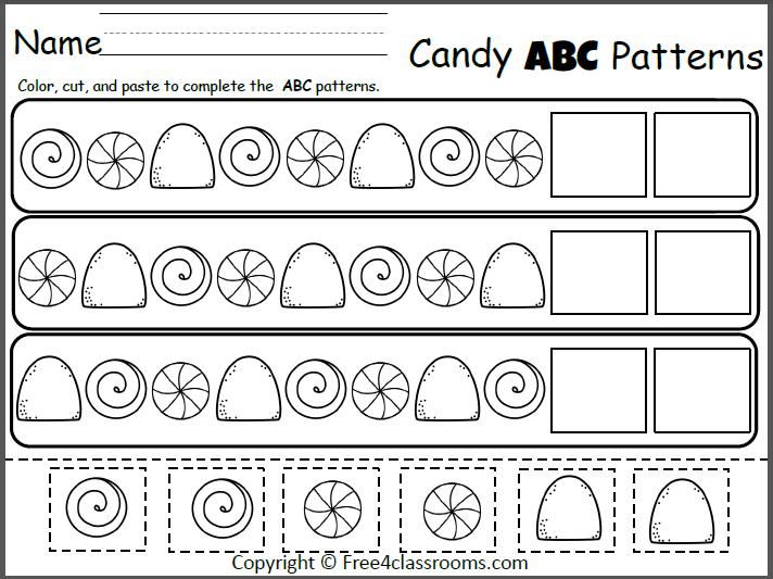 Free Candy Abc Patterns Cut And Paste