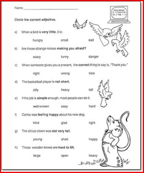 4th Grade Language Arts Worksheets To Free Download â Free