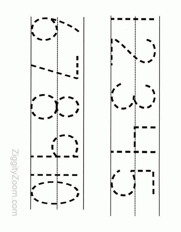 Printable Numbers Tracing Worksheet For Preschool