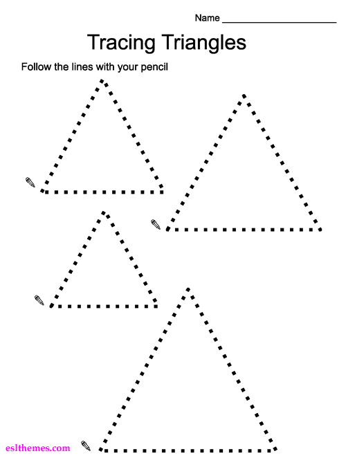Preschool Triangle Worksheet