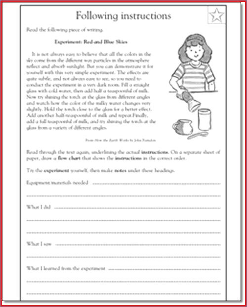7th Grade Language Arts Worksheets Language Arts Worksheets 4th