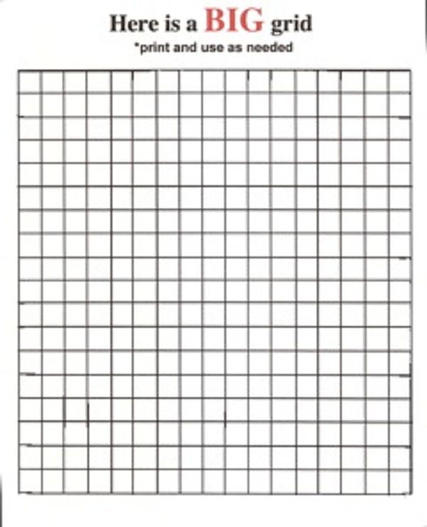 Mystery Grid Coloring Pages