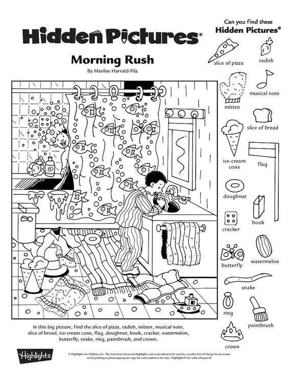 Collection Of Free Printable Hidden Picture Worksheets