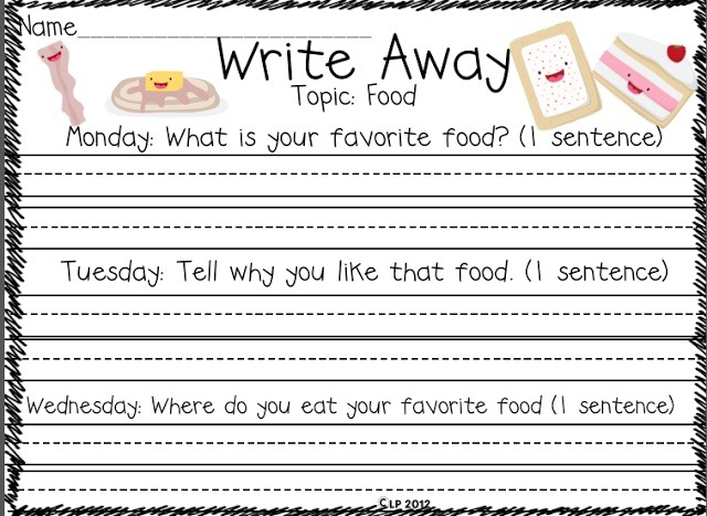 Creative Writing Exercises For Kindergarten