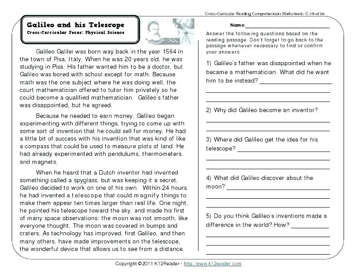 Comprehension Worksheets For Grade 5 Grade 1 Comprehension