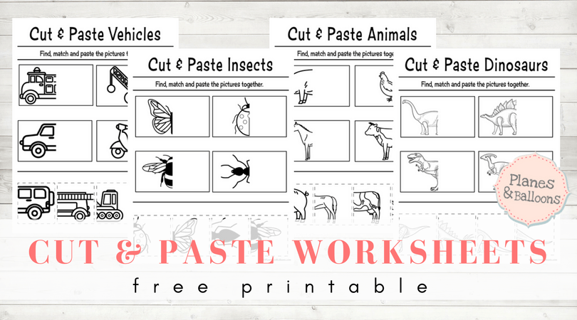 Free Printable Cut And Paste Worksheets For Preschool