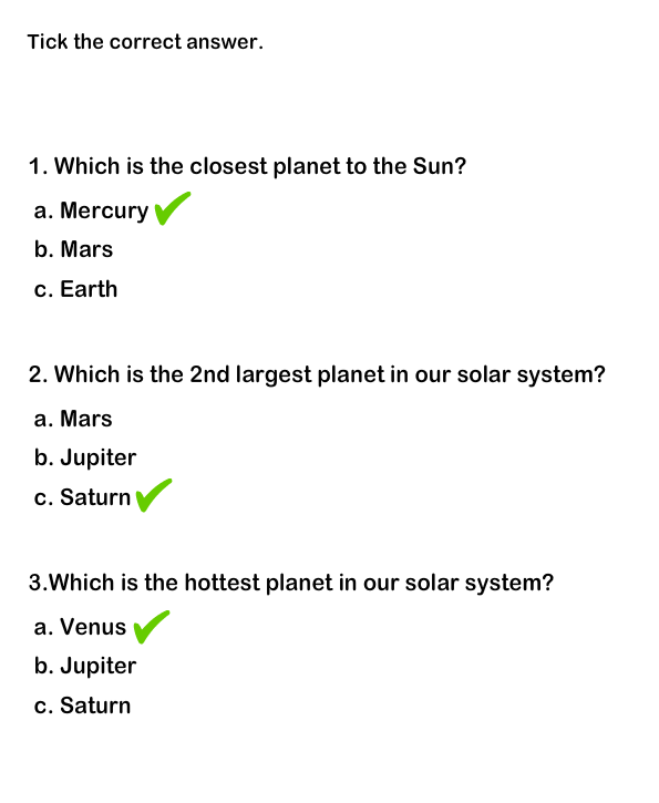Science Worksheets, Grade