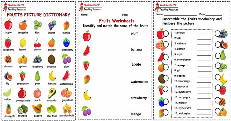 Fruits ( Activities