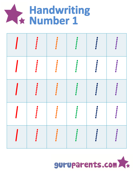 Number 1 Worksheets