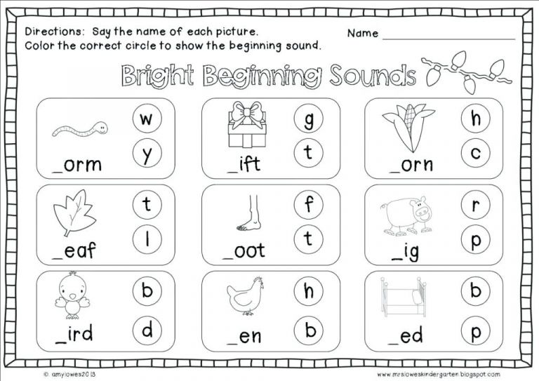 Kindergarten Reading Printable Worksheets Printable Worksheets For