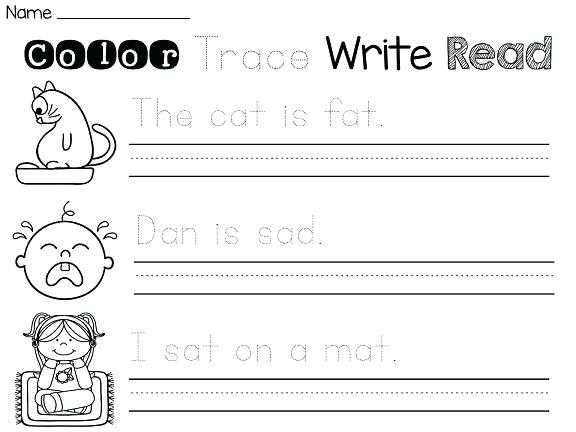 Kindergarten Writing Sentences Worksheets â Muanhasaigon Online