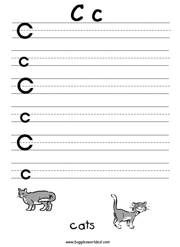 28 Letter C Worksheets For Young Learners