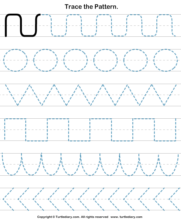 Pattern Tracing Worksheet