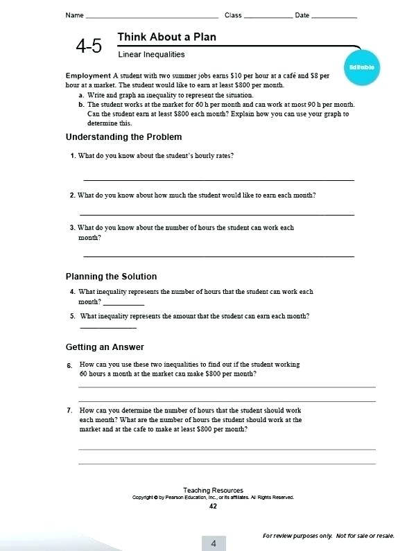 Pearson Education Math Worksheets Answers Answers To 4th Grade