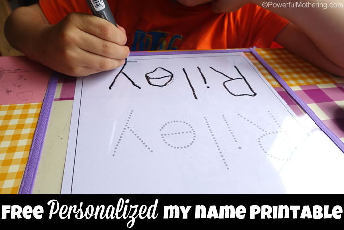 Free Name Tracing Worksheet Printable + Font Choices
