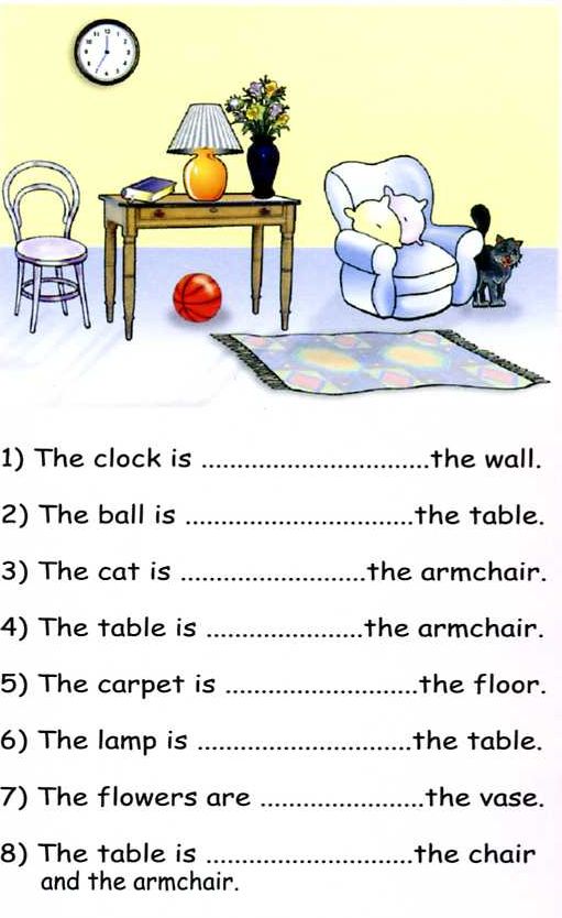 Prepositions Of Location Esl Worksheet