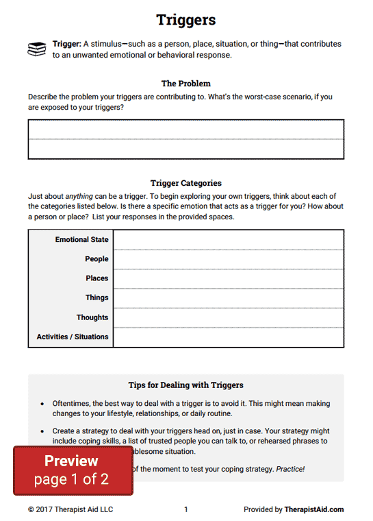 Triggers (worksheet)