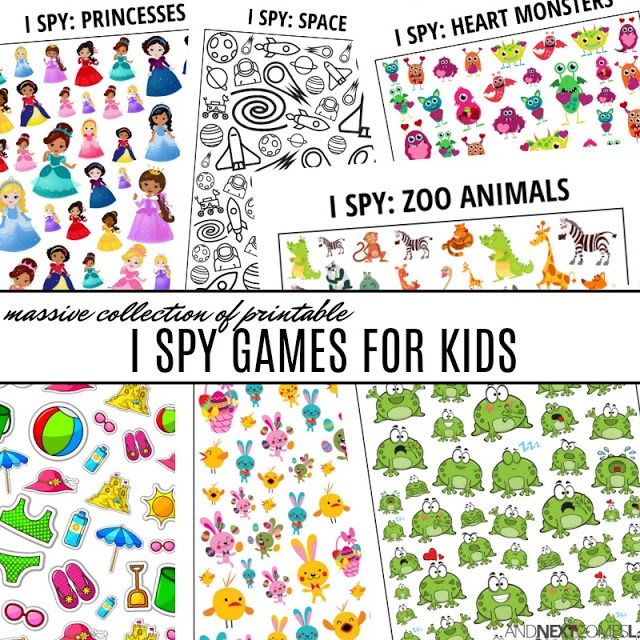 I Spy Worksheets Printable