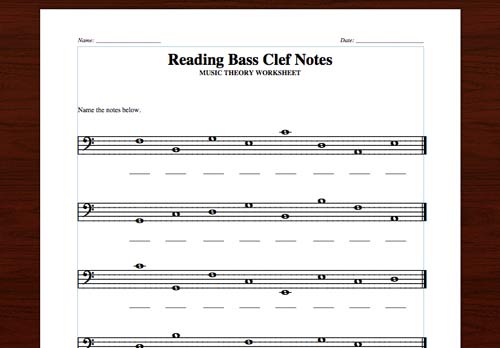 2 Free Printables  Naming Notes In The Treble & Bass Clefs â Lacie