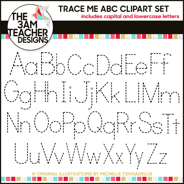 Trace Me Alphabet Letters A