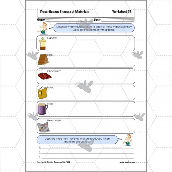 Valid Science Materials And Their Properties Worksheets Activities